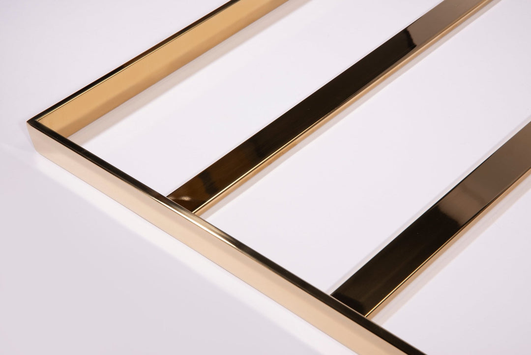 Soho Retreat in black - elegant pet bed for stylish interiors, size XS-L, with golden frame, exclusively from CAO - Lifestyle for Pets