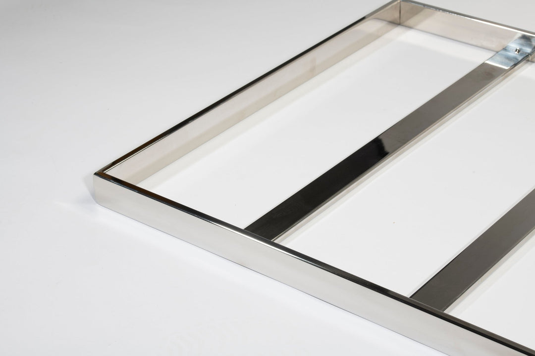 Soho Retreat in black - elegant pet bed for stylish interiors, size XS-L, with silver frame, exclusively from CAO - Lifestyle for Pets