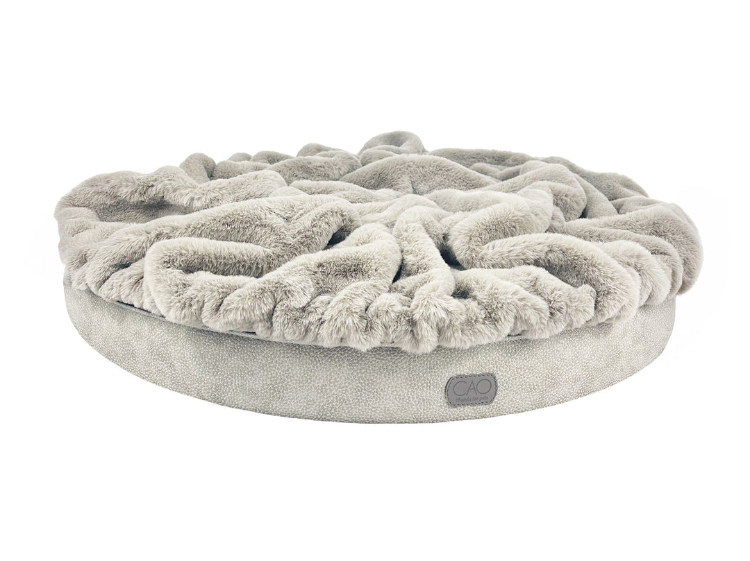 Luxury dog bed Soleil Nook in beige without frame - stylish interior for dogs & cats, size XS-L, high-quality design for your home