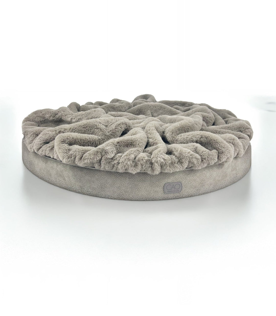 Luxury dog bed Soleil Nook in gray without frame - stylish interior for dogs & cats, size XS-L, high-quality design for your home