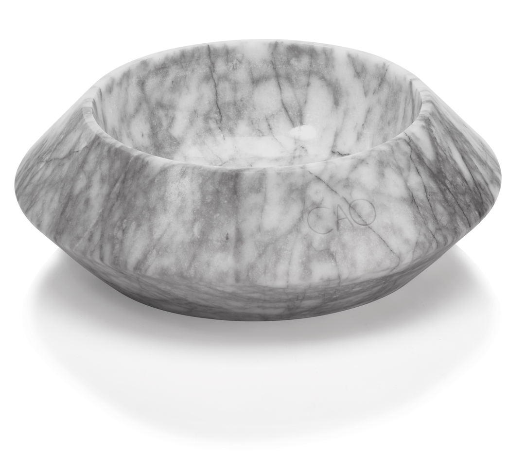 SU marble bowl - minimalist designer piece for pets