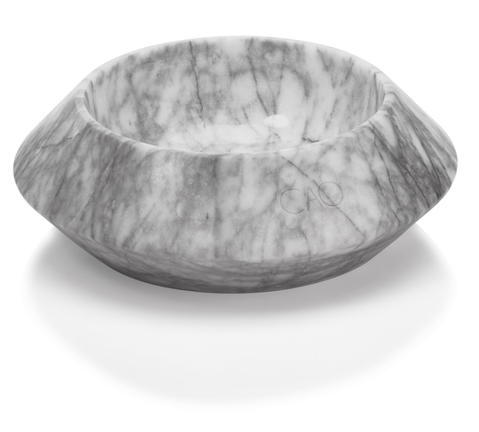 SU marble bowl - minimalist designer piece for pets