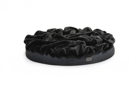 Luxury dog bed Soleil Nook in black without frame - stylish interior for dogs & cats, size XS-L, high-quality design for your home
